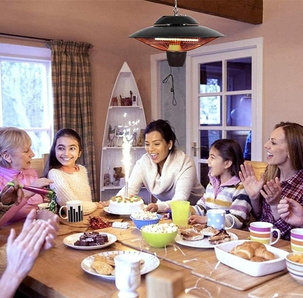 Wall mounted patio heater
